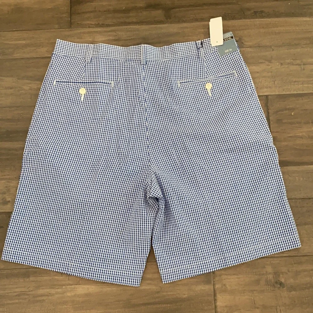 Jos. A.‎ Bank Mens Stays Cool Gingham Shorts Size 36 Reg